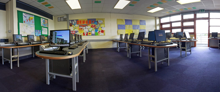 Panorama of one of Comproom's rooms, completed Summer 2010